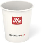 illy Pahar de hârtie Illy cu capac pentru cafea, alb, 355 ml