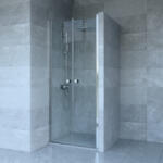 Welland RDD-80 kétszárnyú zuhanyajtó - 80 cm - króm profil - miniwebshop