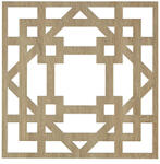 Mennyezeti kazettás dekorpanel, pillér, 595x595 mm, 3 mm HDF - Sonoma tölgy (S09)