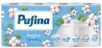 Pufina Toalettpapír, 3 rétegű, kistekercses, 8 tekercs, PUFINA "Sensitive Aquabond", illatmentes (PP20807) - nyomtassingyen