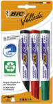 Bic Flipchart- és táblamarker készlet, 1, 4 mm, kúpos, BIC" Velleda ecolutions", 4 különböző szín (8757151)