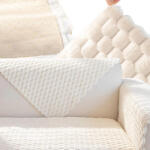 Malatec Vastag csúszásgátló kanapé és szék takaró 70 x 70 cm, fehér