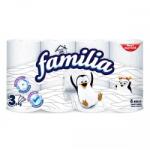 Familia (хартия) Тоалетна хартия Familia Plus неароматизирана 8бр