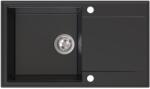 SINK Quality Quality Sink55 mosogató, gránit konyhai mosogató 780x460x215 mm, fekete, SKQ-SINK. C. 1KDOL (SKQ-SINK.C.1KDOL)