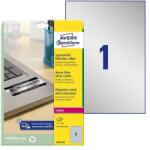 Avery-Zweckform Etikett, 210x297 mm, poliészter, időjárásálló, AVERY ZWECKOFRM, ezüst, 20 etikett/csomag (L6013-20) - nyomtassingyen