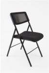 ALBA CR Összecsukható szék, fém és szövet, ALBA "CPDIVANO N", fekete (CPDIVANO N) - nyomtassingyen