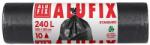 Alufix Szemeteszsák, 240 l, 10 db, 100x125 cm, 40 , ALUFIX, fekete (MS240ROLUNINEW) - nyomtassingyen
