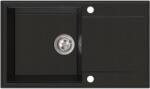 SINK Quality Sink55, konyhai gránit mosogató 780x460x215 mm, fekete, arany pöttyökkel, SKQ-SINK. L. 1KDOL (SKQ-SINK.L.1KDOL)