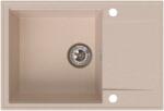 SINK Quality Quality Sink55 mosogató, gránit konyhai mosogató 680x460x215 mm, bézs, SKQ-SINK. P. 1KDO (SKQ-SINK.P.1KDO)