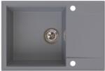 SINK Quality Quality Sink55 mosogató, gránit konyhai mosogató 680x460x215 mm, szürke, SKQ-SINK. D. 1KDO (SKQ-SINK.D.1KDO)