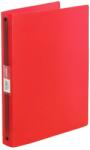 Optima Caiet mecanic A4, 4 inele, 25 mm, coperti flexibile, rosu, OPTIMA (OP-516502527)
