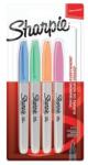 Sharpie Alkoholos marker készlet, 1 mm, kúpos, SHARPIE "Fine Point", 4 különböző pasztell szín (NSH2065402) - mystock