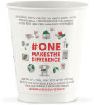 illy papírpohár tetővel kávéhoz, fehér, 236 ml