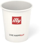illy papírpohár tetővel kávéhoz fehér 89 ml
