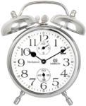 Merion fém ébresztőóra, mechanikus, ezüst színű, 3.5^ (3551-8)
