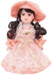 TifanTEX  Păpușă de porțelan în rochie roz, 21 cm (Păpușă de porțelan) (5500A3) Papusa