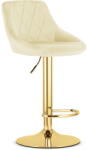Klubfotel Bárszék KAST - bársony bézs / arany alap
