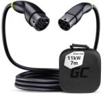 Green Cell Cablu de încărcare Green Cell Snap Type 2 EV 11 kW 7 m pentru Tesla Model 3 S X Y, VW ID. 3, ID. 4, Kia EV6, Hyundai IONIQ 5, Ford Mach-E (EVKABGC04)