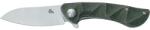 Fox (italy) BLACK FOX Dripper Micarta OD Green zsebkés VG10 BF-771 MOD