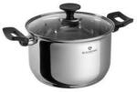 BLAUMANN Gourmet Line rozsdamentes acél magas lábas fedővel, bakelit fogóval, 26 cm (BL-3857)