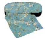 Fridolin Szemüvegtok textilbevonatú, törlőkendővel