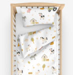 Goldea gyermek pamut ágyneműhuzat kiságyba - élet a farmon 90 x 120 és 40 x 60 cm
