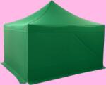 Expodom Gyorsan felállítható ollós sátor 4x4 m - acél szerkezet, Zöld, 4 oldalfal
