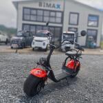 RDB Scuter electric Harley CC10, motor 1500W, roti late, 25km h fara permis, 2 locuri, Acumualtor Litiu, Autonomie max 50km, Portocaliu (CC10-9)