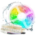 Electro-AZ Banda LED RGB 120LED/m Exterior IP65, 5 Metri, Telecomandă - ElectroAZ EAZ-IL0104 (EAZ-IL0104)