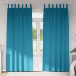 vidaXL Завеси за затъмняване с пръстени 2 бр. Тюркоаз 225 x 140 см (4107640)