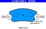 ATE set placute frana, frana disc ATE 13.0460-3940.2 (13.0460-3940.2)