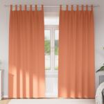 vidaXL Завеси за затъмняване с пръстени 2 бр. Теракота 225 x 140 см (4107635)
