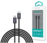 DEVIA Extreme Speed Series PD 240W Type-C/Type-C adat-és töltőkábel 2m - fekete - coolmobile