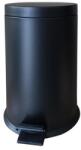  Pedálos szemetes, fém, 7 l, kivehető vödörrel, fekete (UVV08) - fiorex