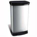 Keter Pedálos szemetes, fémhatású, 50 l, CURVER (UCPE50) - fiorex