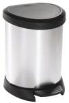 Keter Pedálos szemetes, fémhatású, 5 l, CURVER (UCPE05) - fiorex