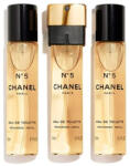 CHANEL No. 5 Refill подаръчен комплект с тоалетна вода 3x20мл за жени 1 бр