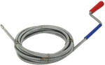 Extol Premium EXTOL Curățător pentru țevi de scurgere, 10m, diametru 9mm, cu înfășurare manuală, cu cuie de curățare, (răsucite din sârmă de 1, 9mm)