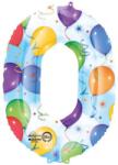  Óriás Balloons 0-ás szám Fólia lufi 88x63 cm (DPA2824301) - sandori