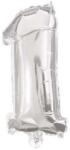  Mini 1-es Silver szám Fólia lufi 33 cm (PNN89798) - sandori