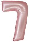  Rózsaszín 7-es Light Pink Mat szám fólia lufi 76 cm (MLG159158) - sandori