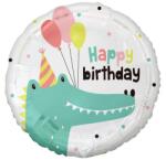  Krokodil Happy Birthday Crocodile fólia lufi 36 cm (MLG149340) - sandori