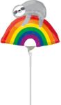  Lajhár Rainbow mini fólia lufi 25 cm (WP) (DPA4122902)