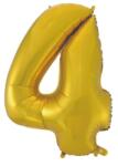  Arany 4-es Gold Mat szám fólia lufi 92 cm (MLG106503) - sandori