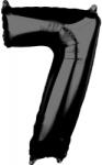  Fekete Black szám fólia lufi 7-es 66x43 cm (DPA3884801) - sandori