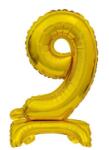  Arany B&C Gold mini 9-es szám fólia lufi talppal 38 cm (MLG135213) - sandori