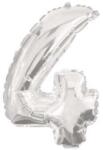  Óriás 4-es Silver szám Fólia lufi 85 cm (PNN91198) - sandori