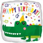  Happy Birthday Gator fólia lufi 43 cm (DPA4130901)