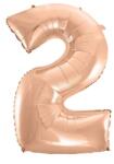  Rose Gold 2-es szám fólia lufi 92 cm (MLG106268) - sandori