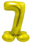  Arany 7-es Gold szám fólia lufi talppal 72 cm (MLG146127)
